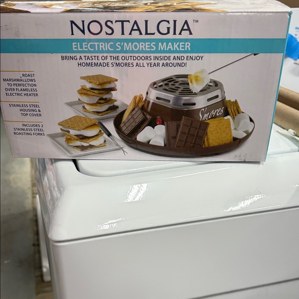 Nostalgia Electric S'mores Maker - Brown and Silver